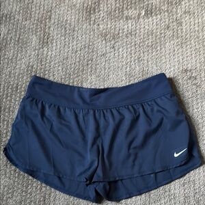 Nike Women's Navy Blue Athletic Shorts